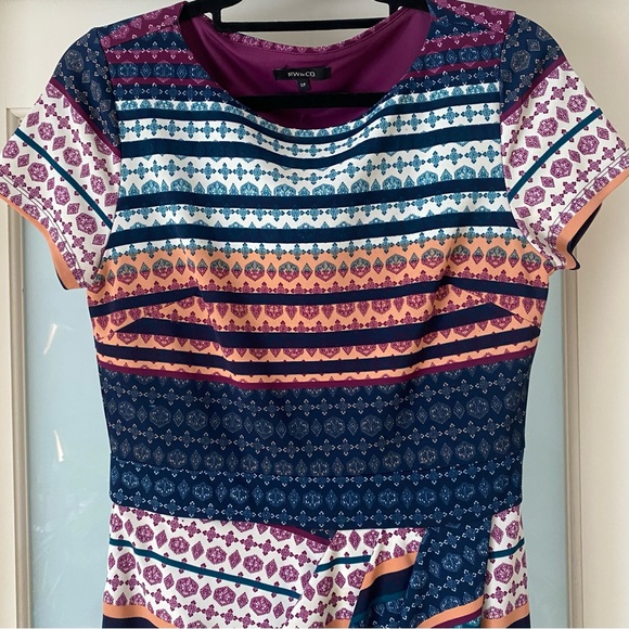 RW&CO Draped pencil midi dress - size small - Picture 4 of 7